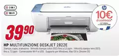 HP - Multifunzione Deskjet 2822E