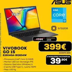 Asus - Go 15 E1504GA-BQ834W Asus - Go 15 E1504GA-BQ834W