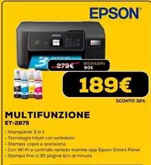 Epson - Multifunzione Et-2875 Epson - Multifunzione Et-2875