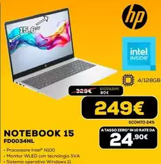 HP - Notebook 15 Fd0034fnl