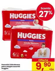 Huggies - Pannolini Little Movers Pacco Doppio Assortiti Huggies - Pannolini Little Movers Pacco Doppio Assortiti