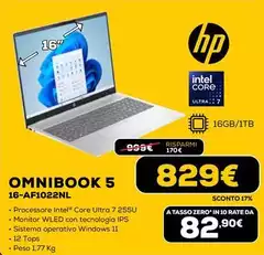 HP - Omnibook 16-AF1022NL