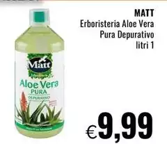 Matt - Erboristeria Aloe Vera Pura Depurativo