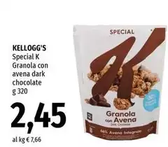 Kelloggs - Special K Granola Con Avena Dark Chocolate Kelloggs - Special K Granola Con Avena Dark Chocolate