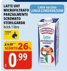 Sterilgarda - Latte UHT Microfiltrato Parzialmente Scremato Sterilgarda - Latte UHT Microfiltrato Parzialmente Scremato