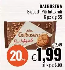 Galbusera - Biscotti Più Integrali Galbusera - Biscotti Più Integrali