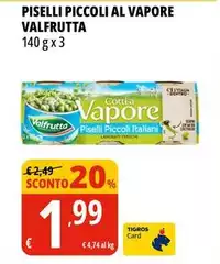 Valfrutta - Piselli Piccoli Al Vapore Valfrutta - Piselli Piccoli Al Vapore