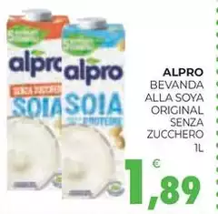 Alpro - Bevanda Alla Soya Original Senza Zucchero Alpro - Bevanda Alla Soya Original Senza Zucchero