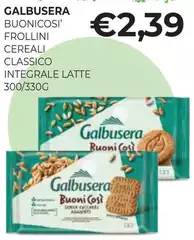 Galbusera - Buonicosi Frollini Cereali Classico Integrale Latte Galbusera - Buonicosi Frollini Cereali Classico Integrale Latte