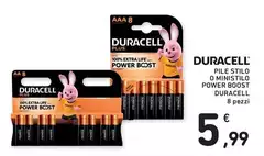 Duracell - Pile Stilo O Ministilo Powere Boost Duracell - Pile Stilo O Ministilo Powere Boost