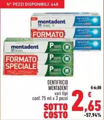 Mentadent - Dentifricio Mentadent - Dentifricio