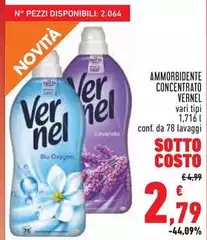 Vernel - Ammorbidente Concentrato