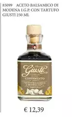 Giusti - Aceto Balsamico Di Modena I.G.P. Con Tartufo Giusti - Aceto Balsamico Di Modena I.G.P. Con Tartufo