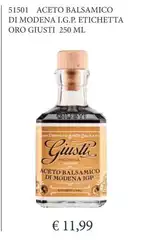 Oro - Aceto Balsamico Di Modena I.G.P. Etichetta