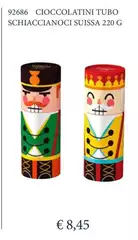 Cioccolatini Tubo Schiaccianoci Suissa Cioccolatini Tubo Schiaccianoci Suissa
