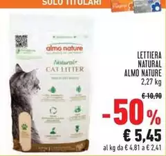 Almo Nature - Lettiera Natural Almo Nature - Lettiera Natural