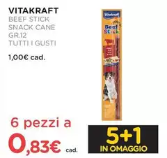 Vitakraft - Beef Stick Snack Cane Gr.12 Tutti I Gusti Vitakraft - Beef Stick Snack Cane Gr.12 Tutti I Gusti