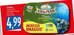 Asdomar - Tonno All'olio Extra Vergine Di Oliva Asdomar - Tonno All'olio Extra Vergine Di Oliva