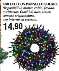 Luce - 480 Luci Con Pannello Solare