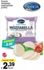 Francia - Mozzarella Senza Lattosio