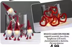 Luce - 10 Luci A Led Con Figure