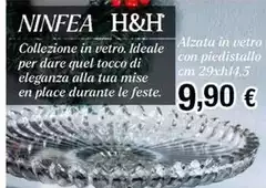 Ninfa - Alzata In Vetro Con Piedistallo Ninfa - Alzata In Vetro Con Piedistallo