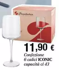 Pasabahce - Confezione 6 Calici Capacità Pasabahce - Confezione 6 Calici Capacità