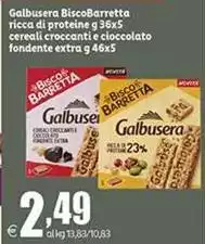 Galbusera - Biscobarretta Ricca Di Proteine Cereali Croccanti E Cioccolato Fondente Extra Galbusera - Biscobarretta Ricca Di Proteine Cereali Croccanti E Cioccolato Fondente Extra