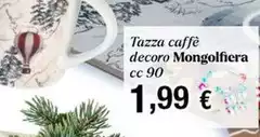 Tazza Caffe Decoro Mongolfiera Tazza Caffe Decoro Mongolfiera