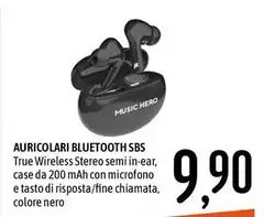 Hero - Auricolari Bluetooth Sbs