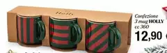 Confezione 3 Mug Holly Confezione 3 Mug Holly