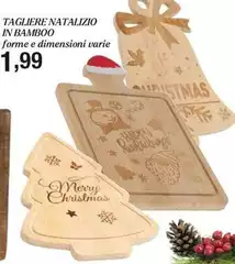 Tagliere Natalizio In Bamboo Tagliere Natalizio In Bamboo