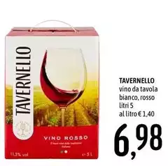Tavernello - Vino Da Tavola Bianco, Rosso Tavernello - Vino Da Tavola Bianco, Rosso