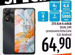ZTE - A34+64gb
