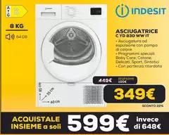 Indesit - Asciugatrice CYD 83D WW IT Indesit - Asciugatrice CYD 83D WW IT