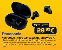 Panasonic - Auricolari True Wireless RZ-B120WDE-K