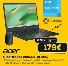 Acer - Chromebook CBOA314-1H-C5GY Acer - Chromebook CBOA314-1H-C5GY