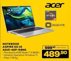 Acer - Notebook Aspire Go 15 A615-42p-r8ns Acer - Notebook Aspire Go 15 A615-42p-r8ns