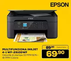Epson - Multifunziona Inkjet 4-1WF-2910DWF Epson - Multifunziona Inkjet 4-1WF-2910DWF