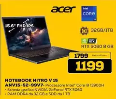 Acer - Notebook AN15-52-99V7 Acer - Notebook AN15-52-99V7