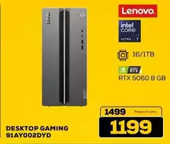 Lenovo - Desktop Gaming 91ay002dyd Lenovo - Desktop Gaming 91ay002dyd