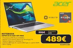 Acer - Notebook Aspire Go 15 AG15-42P-R8NS Acer - Notebook Aspire Go 15 AG15-42P-R8NS