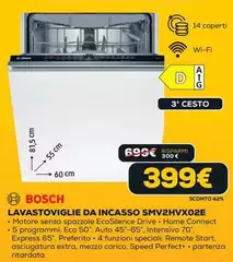 Bosch - Lavastoviglie Da Incasso SMV2HVX02E Bosch - Lavastoviglie Da Incasso SMV2HVX02E