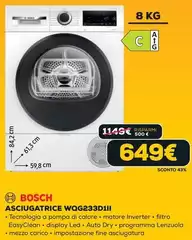 Bosch - Asciugatrice WQG233D1II Bosch - Asciugatrice WQG233D1II