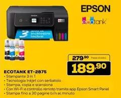 Epson - Ecotank Et-2875 Epson - Ecotank Et-2875