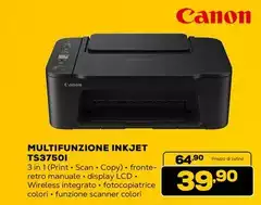 Canon - Multifunzione Inkjet TS3750I