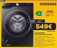 Samsung - Lavatrice Serie 6400F WW10FG6U94LB 