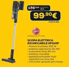 Hoover - Scopa Elettrica Ricaricabile HFG10P Hoover - Scopa Elettrica Ricaricabile HFG10P