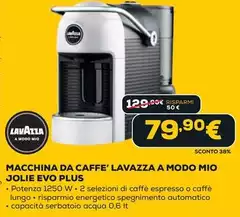 Lavazza - Macchina Da Caffe' A Modo Mio Jolie Evo Plus Lavazza - Macchina Da Caffe' A Modo Mio Jolie Evo Plus