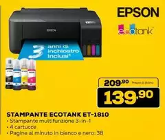 Epson - Ecotank ET-1810 Epson - Ecotank ET-1810